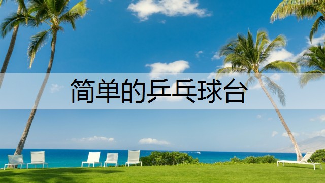 简单的乒乓球台